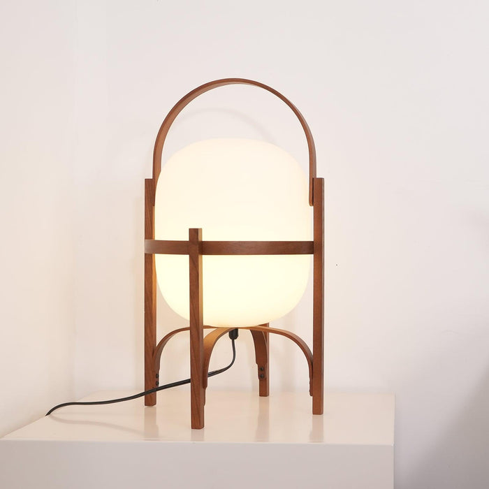 Portable Lantern Glass Table Lamp-DWHOME