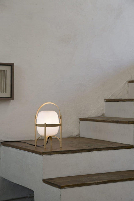 Portable Lantern Glass Table Lamp-DWHOME