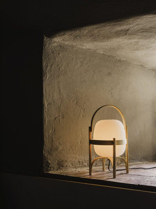 Portable Lantern Glass Table Lamp-DWHOME