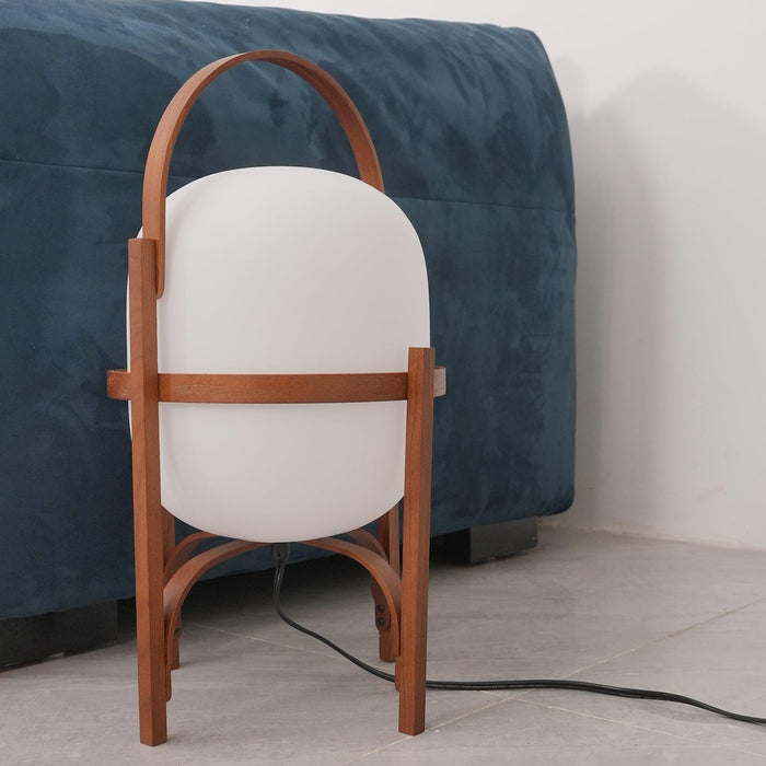 Portable Lantern Glass Table Lamp-DWHOME