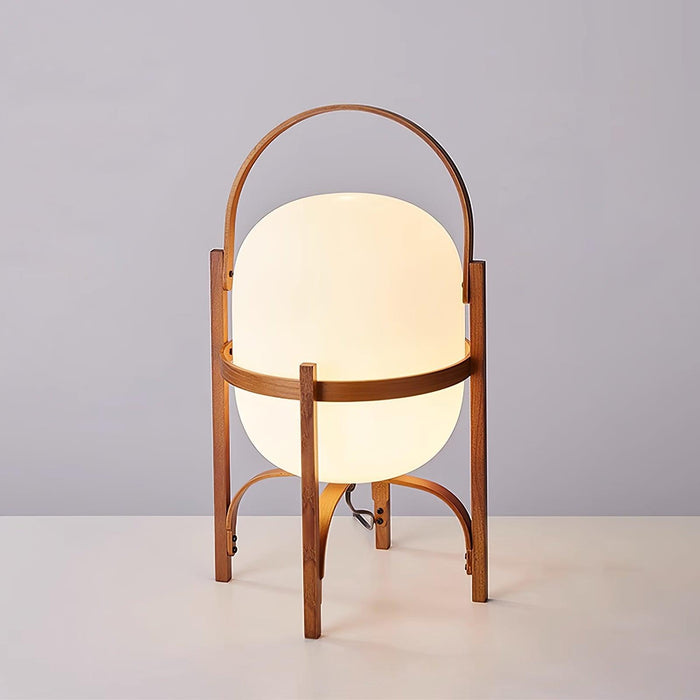 Portable Lantern Glass Table Lamp-DWHOME