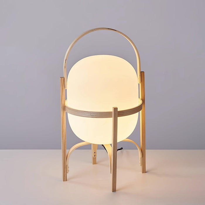 Portable Lantern Glass Table Lamp-DWHOME