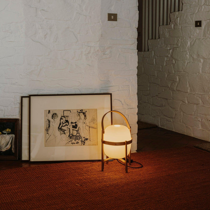 Portable Lantern Glass Table Lamp-DWHOME