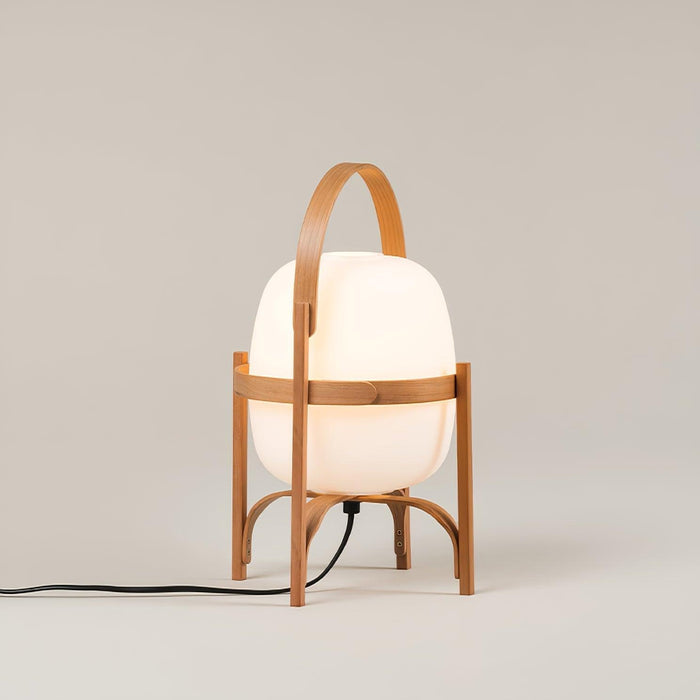 Portable Lantern Glass Table Lamp-DWHOME