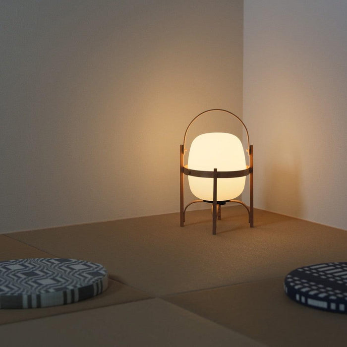 Portable Lantern Glass Table Lamp-DWHOME