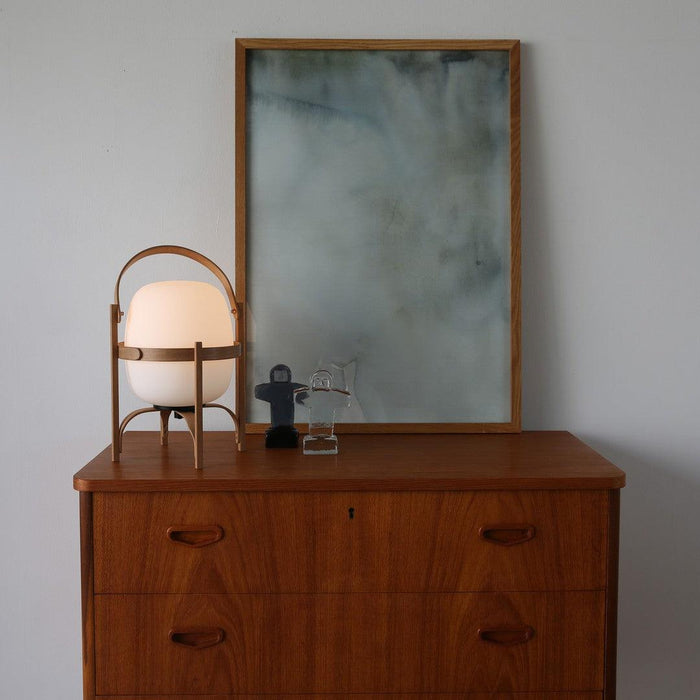 Portable Lantern Glass Table Lamp-DWHOME