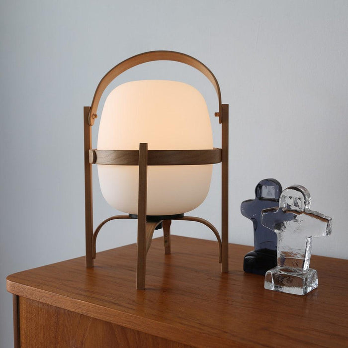 Portable Lantern Glass Table Lamp-DWHOME