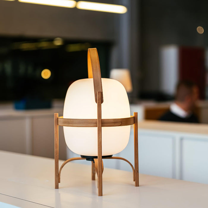 Portable Lantern Glass Table Lamp-DWHOME