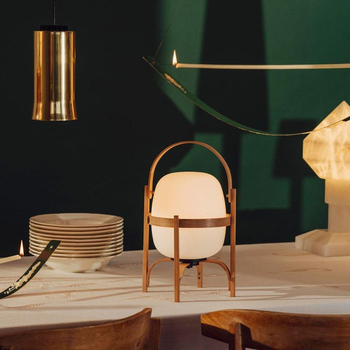 Portable Lantern Glass Table Lamp-DWHOME