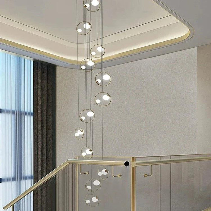 Postmodern Ring Pendant Light for Staircase - DWHOME