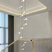 Postmodern Ring Pendant Light for Staircase - DWHOME