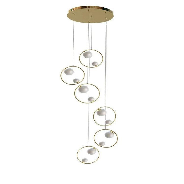 Postmodern Ring Pendant Light for Staircase - DWHOME