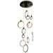 Primary Crystal 12 Rings Staircase Chandelier-DWHOME