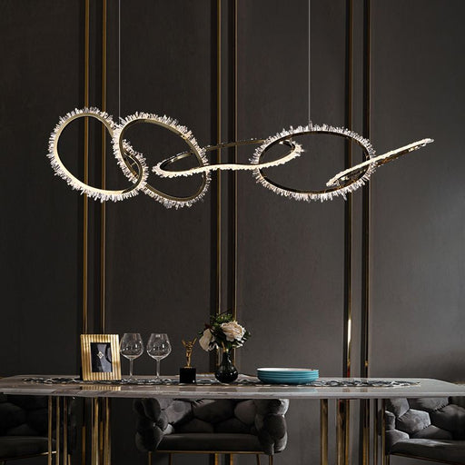 Primary Crystal 5 Rings Chandelier-DWHOME