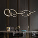 Primary Crystal 5 Rings Chandelier-DWHOME