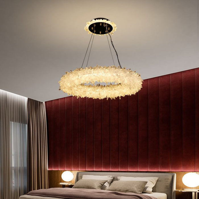 Primary Crystal Halo Modern Chandelier-DWHOME