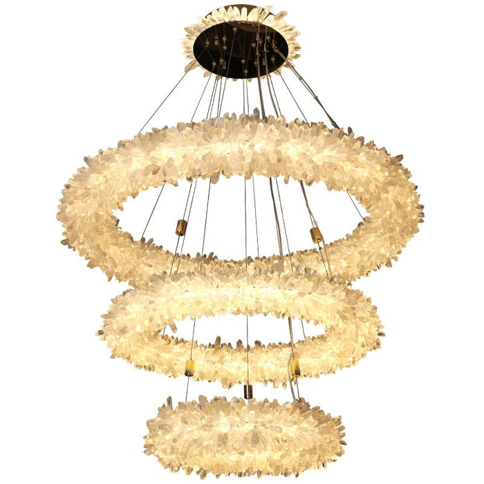 Primary Crystal Halo Modern Chandelier-DWHOME