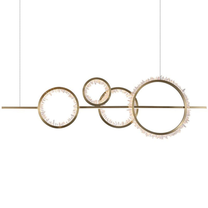 Primary Crystal Cluster Island Chandelier-DWHOME