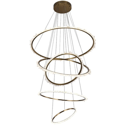 Primary Crystal Multi Rings Chandelier-DWHOME
