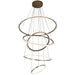 Primary Crystal Multi Rings Chandelier-DWHOME