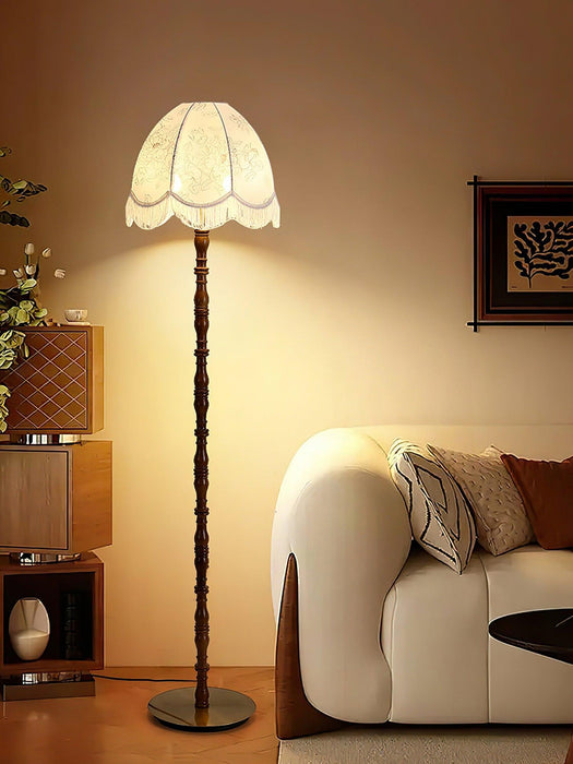 Printed Tassel Floor Lamp-DWHOME