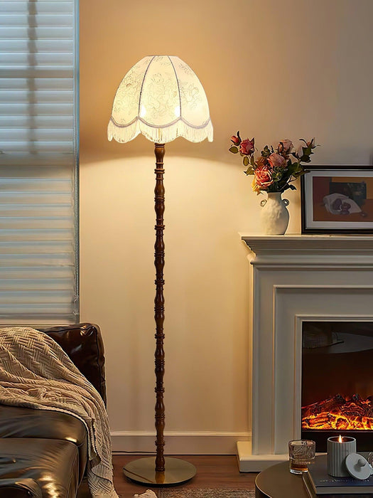 Printed Tassel Floor Lamp-DWHOME