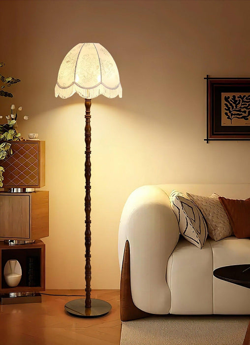 Printed Tassel Floor Lamp-DWHOME