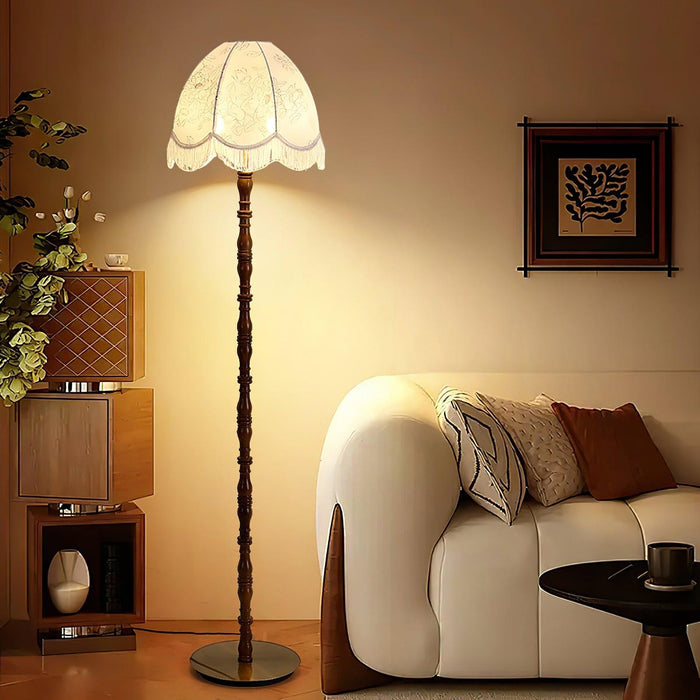 Printed Tassel Floor Lamp-DWHOME
