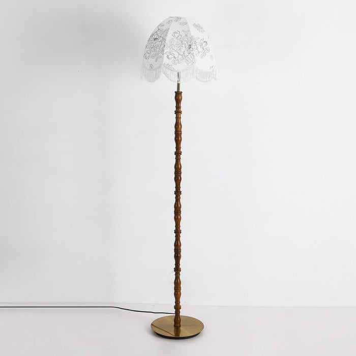 Printed Tassel Floor Lamp-DWHOME