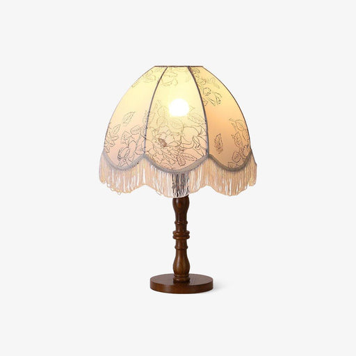 Printed Tassel Table Lamp - DWHOME