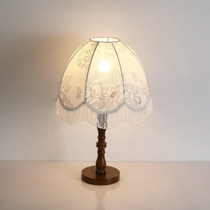 Printed Tassel Table Lamp - DWHOME