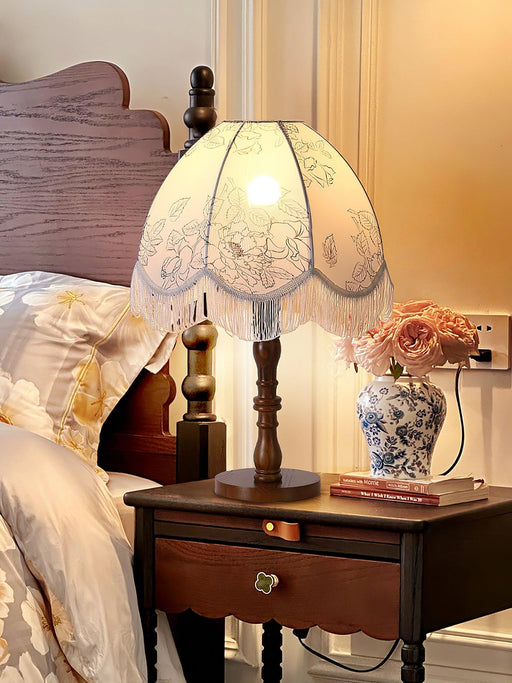 Printed Tassel Table Lamp - DWHOME