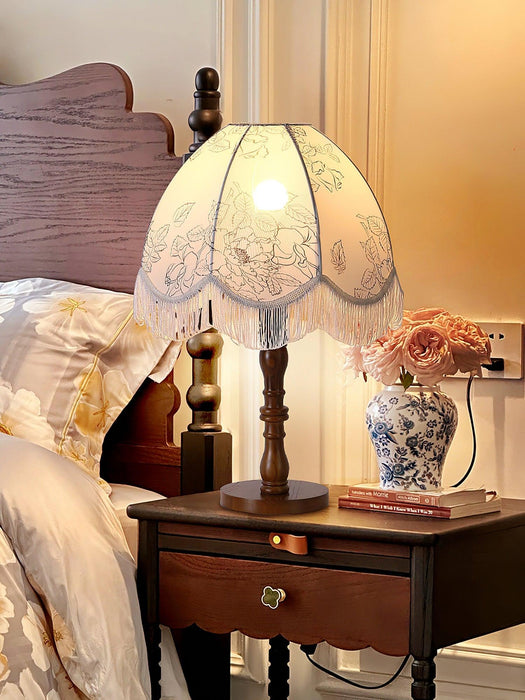Printed Tassel Table Lamp - DWHOME