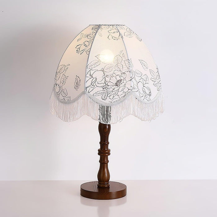 Printed Tassel Table Lamp - DWHOME