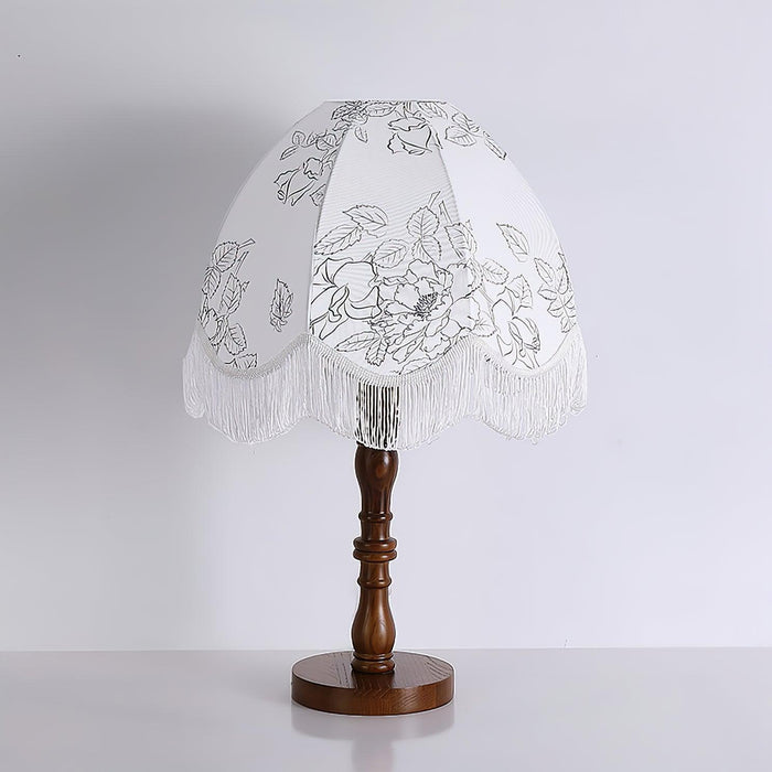 Printed Tassel Table Lamp - DWHOME