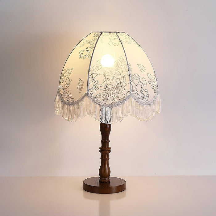 Printed Tassel Table Lamp - DWHOME