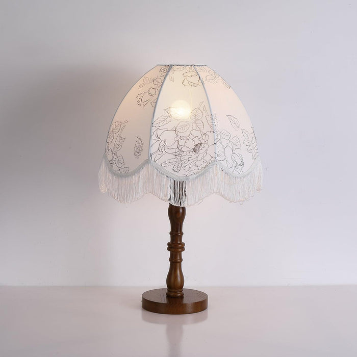 Printed Tassel Table Lamp - DWHOME