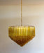 Prism Murano Amber Glass Chandelier-DWHOME