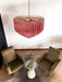 Prism Murano Pink Glass Chandelier-DWHOME