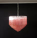 Prism Murano Pink Glass Chandelier-DWHOME