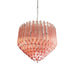 Prism Murano Pink Glass Chandelier-DWHOME
