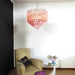 Prism Murano Pink Glass Chandelier-DWHOME