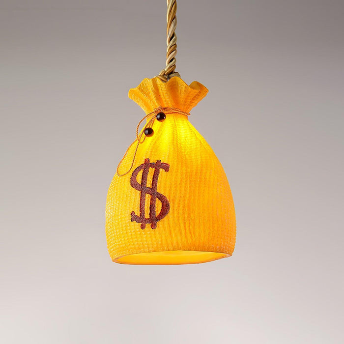 Prosperity Pouch Resin Pendant Lamp-DWHOME