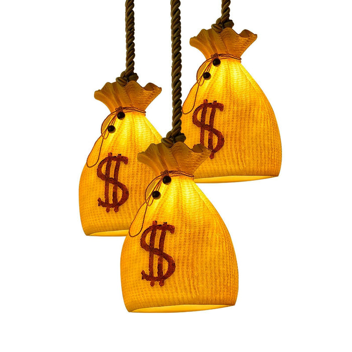 Prosperity Pouch Resin Pendant Lamp-DWHOME