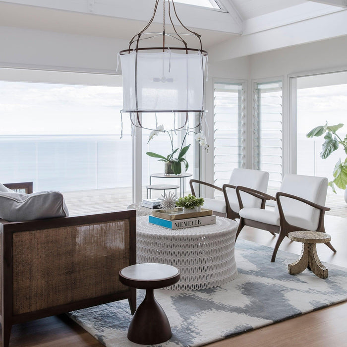 Provence Linen Pendant Light-DWHOME