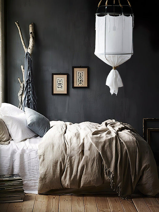Provence Linen Pendant Light-DWHOME