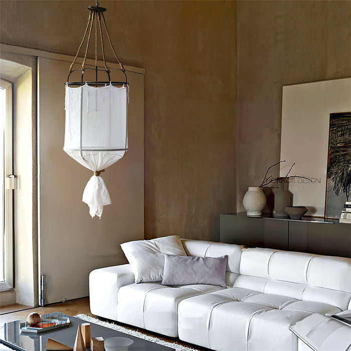 Provence Linen Pendant Light-DWHOME