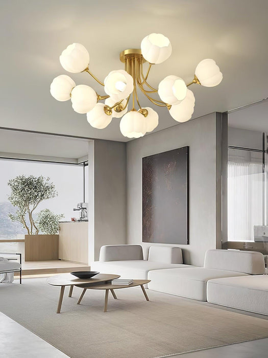 Pumpkin Brass Ceiling Lamp-DWHOME