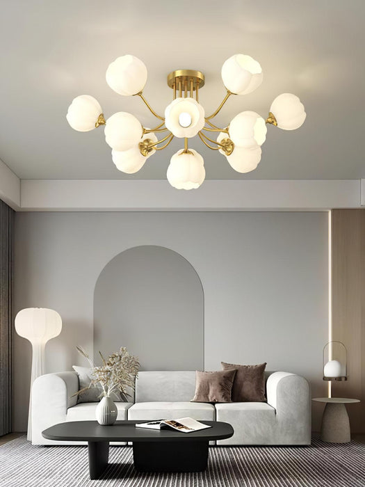 Pumpkin Brass Ceiling Lamp-DWHOME