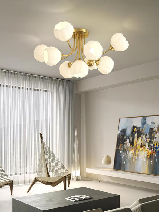 Pumpkin Brass Ceiling Lamp-DWHOME